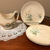 Johnson Brothers Dessert Plates Creamer Teal Flower Wheat Bouquet England Spare Replacement