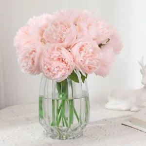 Realistic Artificial Peony Flowers Bouquet - Wedding Home Decor Arrangement NEW