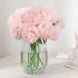 Realistic Artificial Peony Flowers Bouquet - Wedding Home Decor Arrangement NEW