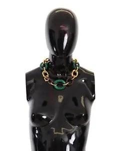 Dolce & Gabbana Resin Lily Cable Chain Necklace
