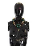 Dolce & Gabbana Resin Lily Cable Chain Necklace