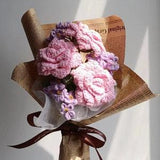 Knitted flowers,rose,handmade yarn flowers gifts for her, Christmas gifts, birthday gifts