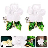 2 Pcs Shell Pearl Brooch Shawl Peony Flower Wedding Pin Miss Corsage