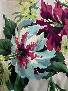 Vintage Waverly Bonded Fabric African Lily. 8yds x 36in ExCeLlEnT Cond. 100%cott