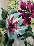 Vintage Waverly Bonded Fabric African Lily. 8yds x 36in ExCeLlEnT Cond. 100%cott