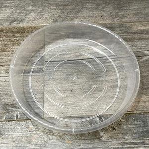 7??? round clear plant pot saucer, drip saucer for pots, sturdy clear plant saucer, plant tray, drainage saucer for plant pots