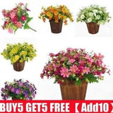 28 Head Silk Artificial Fake Flowers  Daisy Bunch Bouquet Home Wedding Decor US