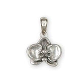 Orchid Jewelry Sterling Silver Orchid Pendant Handmade Flower Jewelry OR3-P