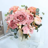 Vintage Hydrangea Peony Artificial Flower For Valentines Day And Home Decoration