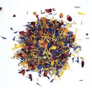 1 Oz Dried Flower Petal Blend,Cornflower, Rose Petals, Calendula for Drinks,Soap