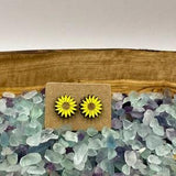 Sunflower Stud Earrings/Flower Earrings/Gifts for Her/Gifts for Mom/Wood Earrings