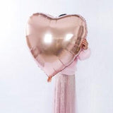 36" Rose Gold Heart LARGE foil balloons - bachelorette balloon - bridal balloon - baby girl balloon - birthday balloon