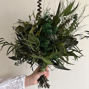 Eucalyptus and Ferns Bridal bouquet-Greenery Bridal bouquet-wedding bouquet
