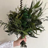 Eucalyptus and Ferns Bridal bouquet-Greenery Bridal bouquet-wedding bouquet