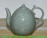 Old Chinese Dynasty Korea Koryo Porcelain Portable Peony Flower Teapot Teakettle