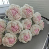 Crochet Rose Flowers,Handmade Flower,Crochet Flower Bouquet,Gift for Her,Crochet Knitted,Home Decoration,Artificial Flower