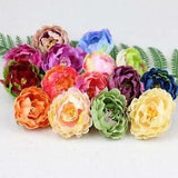 Assorted colors 2.36inch Silk Peony Heads Artificial Peony Flower DIY Wholesale