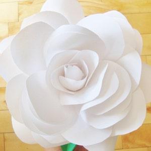 Unique Forever Rose Bouquet - Paper Flower Decorations - Alternate Bridal Party Flowers