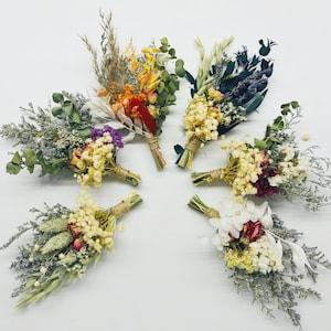 Small Dried Flower Bouquet,Mini Dried Bouquet,Boho Decor,Natural Plants Bouquet,Boho Dried Rose Bouquet,Wall Decor,Home Gift,Gifts For Her