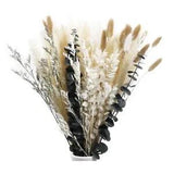 1X(45PCS Boho Decor Dried Flowers for Home Decor Boho Bathroom Decor, Officed