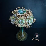 Atlas Rose Bouquet With Preserved Gypsophila | Baby's Breath l Dried Flowers |