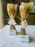Wheatgrass 100 Stalks Dried Flower Arrangement Bouquet Fall Wedding Mantle Decor