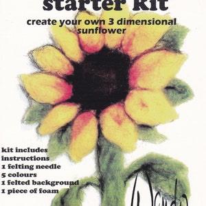 Sunflower Needle Felting Kit