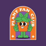 Plant Fan Club Sticker | Waterproof Sticker | Plant sticker | Water Bottle Sticker | Laptop Sticker | Eco-Friendly Sticker