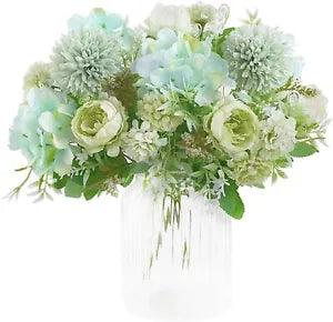 Artificial Flowers Fake Peony Silk Hydrangeas Plastic Carnations Flower