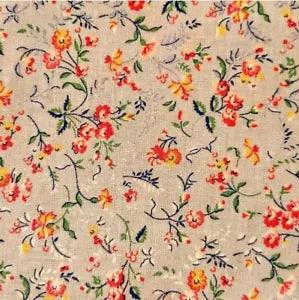 V.I.P. Vintage 1993 Carnation and Violet blue 48 in Cotton Fabric Sold bt Yard