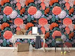 3D Red Peony Flower G444 Wallpaper Mural Self-adhesive Removable Sticker Joy
