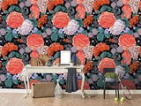3D Red Peony Flower G444 Wallpaper Mural Self-adhesive Removable Sticker Joy