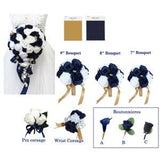 Angel Isabella USA-Build your Wedding Package -Navy Blue white with Gold or Silver accents