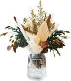 Natural Dried Flower Bouquet Mix Bouquet  Protea Repens Hydrangea Eucalyptuss