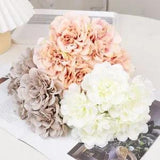 5pcs Artificial Peony Bridal Bouquet Synthetic Peonies Home Garden DIY Decor NEW