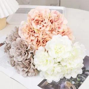 Artificial Flower Pink Silk Rose Bouquet Wedding Home Decoration Arrangement New