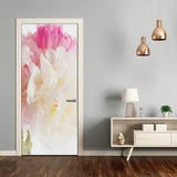 3D Wall Sticker Decoration Self Adhesive Door Wall Mural Flowers Peony