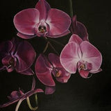 Original Oil Painting of Purple Orchids