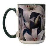 15 oz Ceramic Coffee-Tea Mug/Cup ???Easter Lily Flower??? Nursery~Spring~Gardening