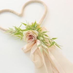 Silk Flower Wand Blush Wedding Wand Rose Garden Floral Wand Wedding Flower Bouquet Alternative Princess Wand Flower Girl Wand Keepsake Gift