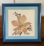 Framed Malaysian Hand-Crafted Pressed Flower (Orchid)