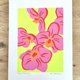 Purple Orchids Screen Print