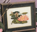 Bull Frog Sittin' On A Lily Pad Cross Stitch Pattern
