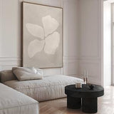 Beige Orchid Canvas Wall Art, Simple, Minimalist Wall Art, Flower, Floral, Framed Art, Neutral Wall Art, Large Wall Art, Living Room Decor