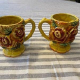 Royal Bouquet by Unicorn set of 2 mugs in yellow rose design