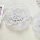 6 pack 12" 16" 20" White Tissue Paper Carnation Flowers Sale Sale Home Backdrop