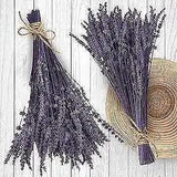180 Stems Purple Dried Lavender Flower Bundle - 15-17 " Real Dry purple-2.82oz