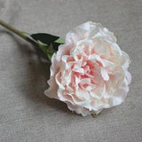 Light Pink Peonies Single Stem Real Touch Flowers DIY Silk Wedding Bridal Bouquets, Wedding Table Centerpieces