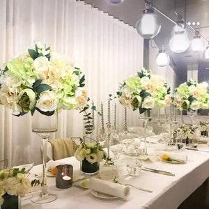 Custom 35/45cm rose peony artificial flower ball centerpieces decor wedding backdrop table flower ball bouquet