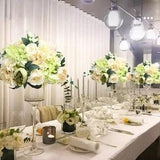 Custom 35/45cm rose peony artificial flower ball centerpieces decor wedding backdrop table flower ball bouquet